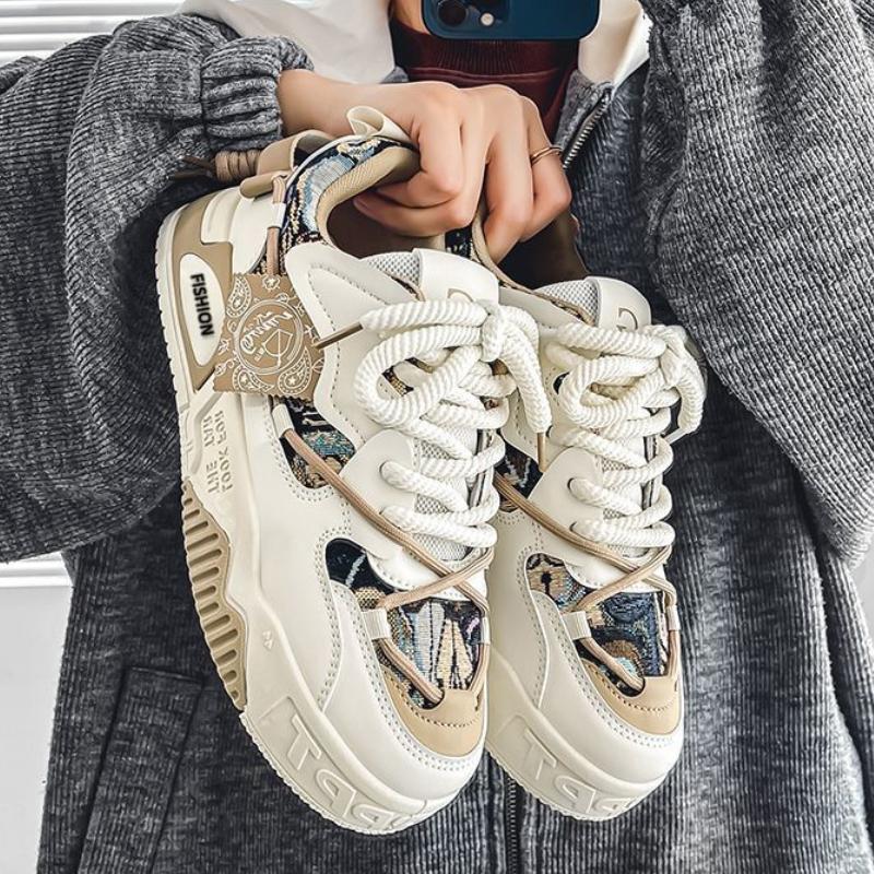Mens Casual Shoes Leather Men's Sneakers Comfortable Soft Male Wark Board Shoes Platform Shoe for Men