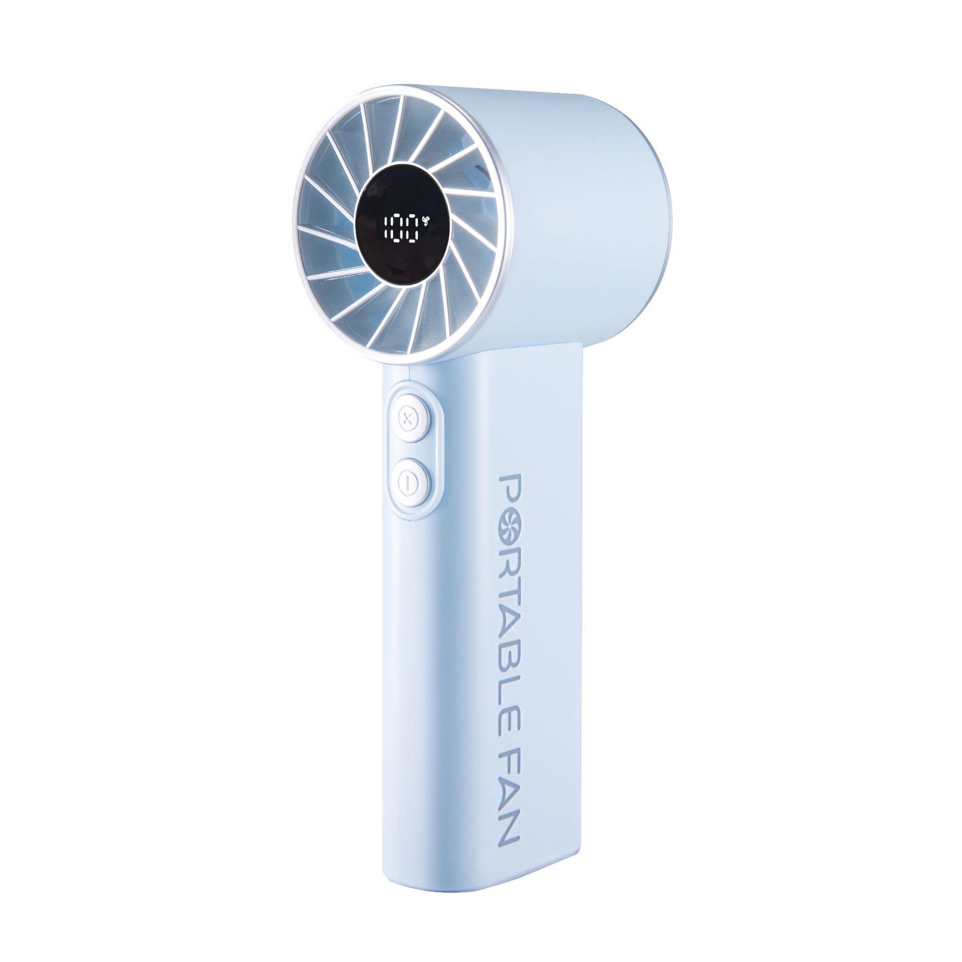 

Portable Mini Fan with Type-C Charging, Long-Lasting Battery, High-Speed, and Digital Display 151*55*51MM