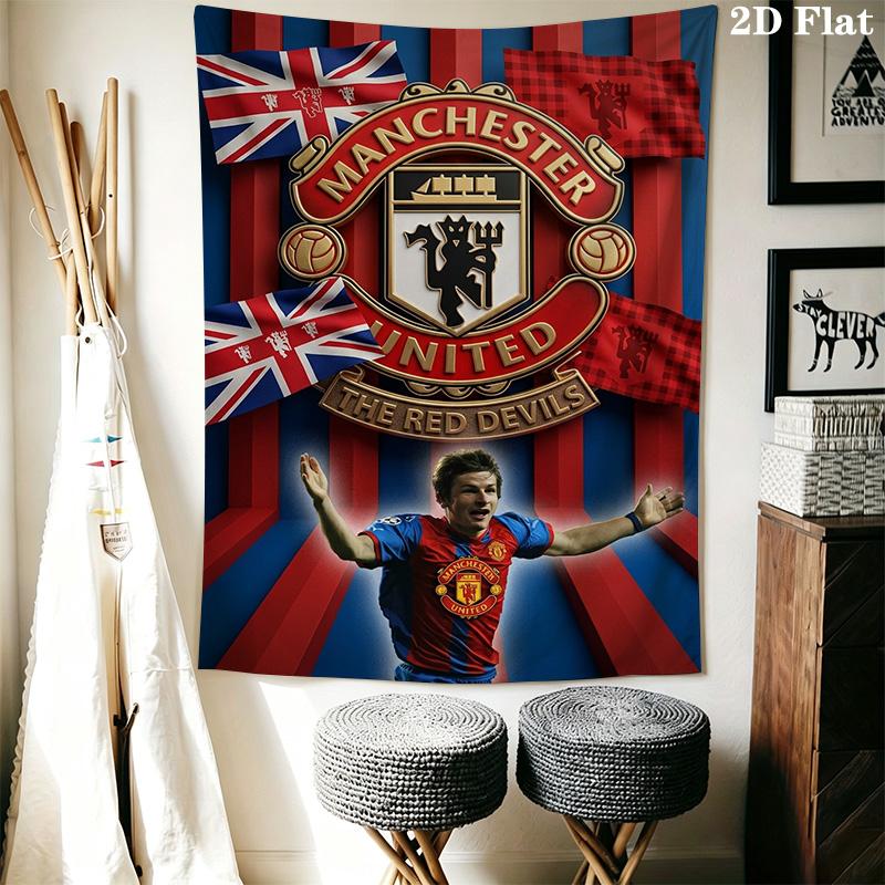 Manchester United Devils Threepiece Set 1 Duvet Cover 2 Pillowcase Without Core Christmas Birthday Gift Soft And Comfortable