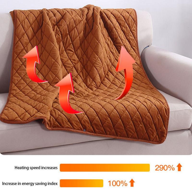 5V USB Large Loose Electric Blanket Powered By Power Bank Winter Bed Warmer Heated Sofa Blanket Body Heater Bed Warmer Mat