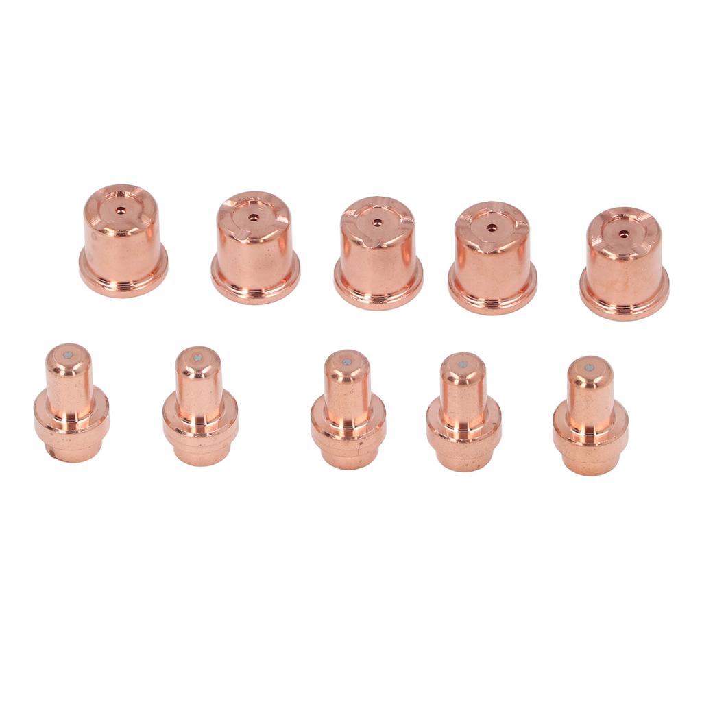 10 Pcs Set Plasma Cutter Electrode Nozzle Kit Tips and Electrodes Replacement for Trafimet CB50