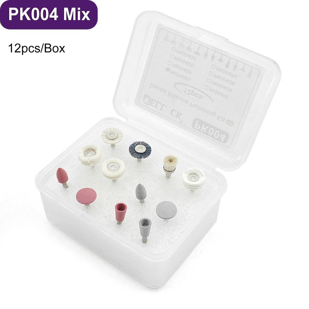 6 szt./pudełko Dental Gumowy Polerka Kompozytowa Płaska Dental Polerująca Szczotka Polerowanie Żywicy Diamentowy System Krążek Ra 14 mm Zestaw Kół
