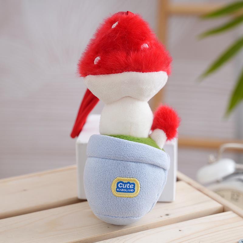 Creative Cute Succulent Cactus Plush Keychain - Green Plant Ornament Doll Pendant