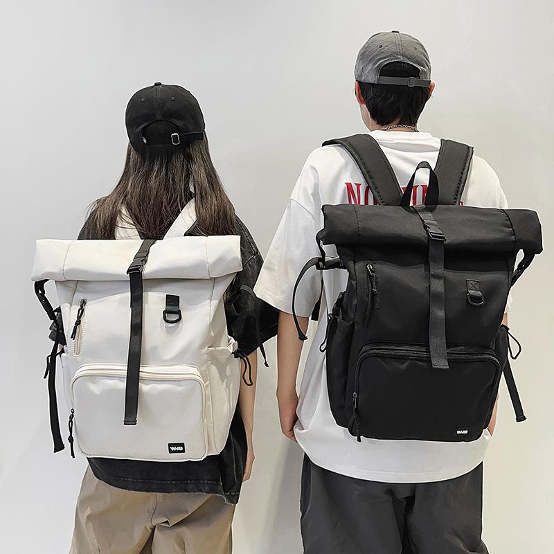 Schoolbag1011 Summer Backpack Men's Backpack Girls School Bag Junior High School College Student Computer Bag Travel Large Capacity