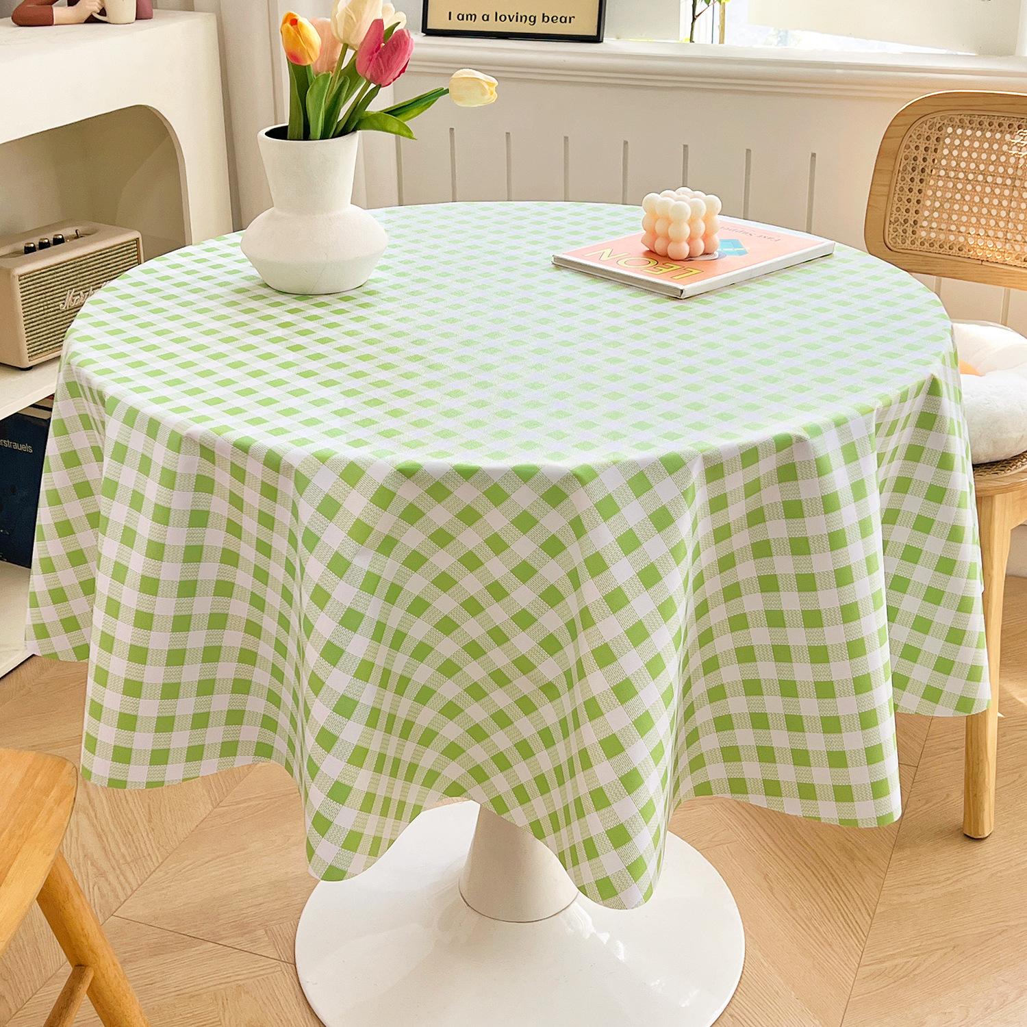 

Кругла Скатертина Висококласна Без прання Маслостійка Водонепроникна Захист від опіків Скатертина Скатертина Кругла Скатертина Кругла Підкладка для столу 120*160cm