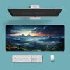 Extra Large Washable Mouse Pad - Aurora Landscape & Sunset Clouds Design, Thickened for Office and Gaming Desks