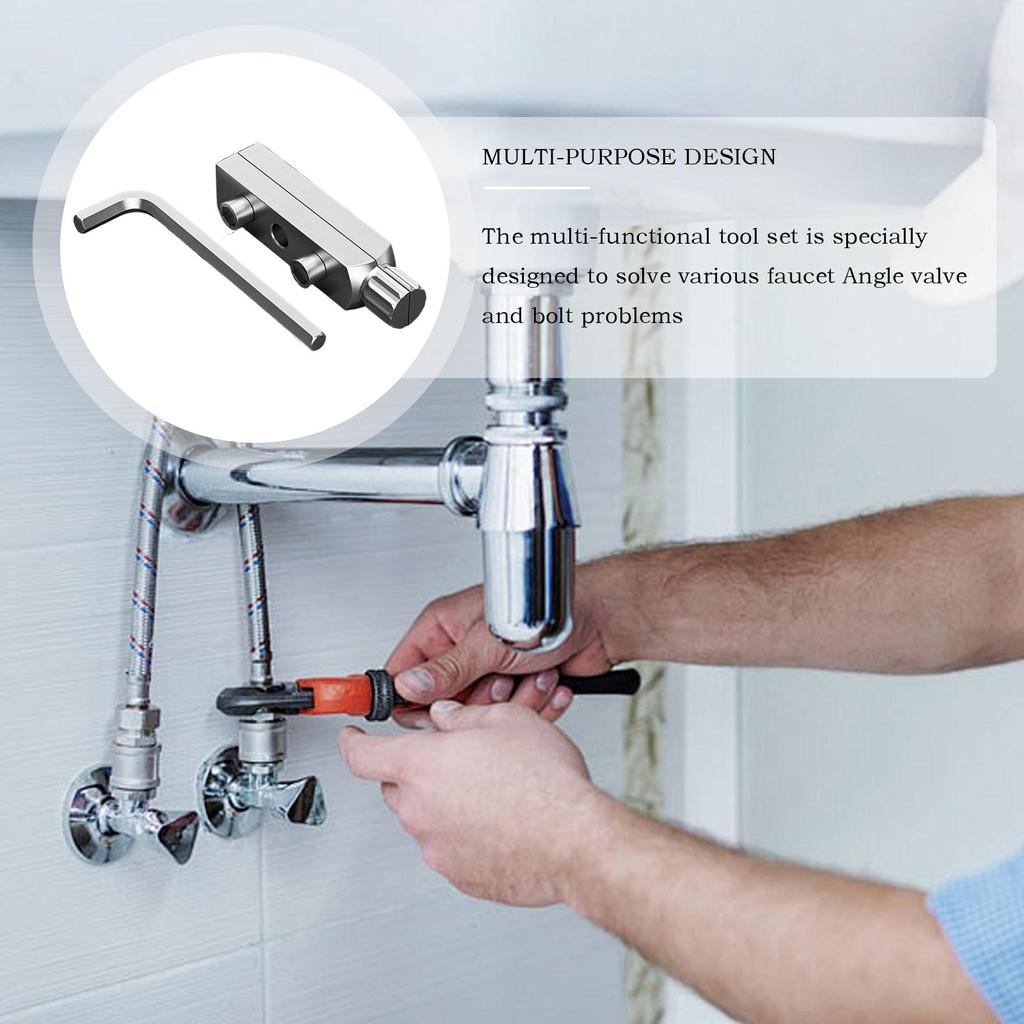 Broken Pipe Thread Extractor Tool Damaged Pipe Valve Thread Remover Broken Faucet Screw Hardware Extraction Supplies
