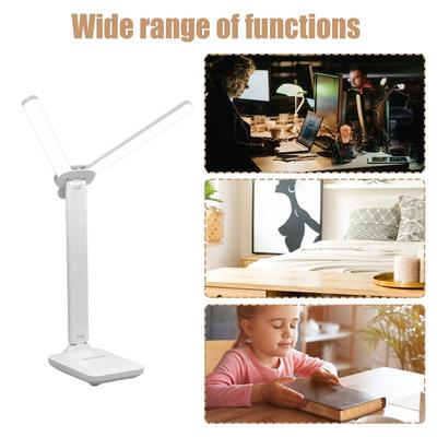 Folding Desk Light Cordless Foldable Tabletop LED Lamp Double Light Source 3 Lighting Modes Rechargeable Bedside Light For
