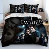Die Twilight Saga Bettwäsche-Set Einzelbett Twin Full Queen King Size Bettwäsche-Set Vampir-Mädchen Bettbezug Bettwäsche Anzug Geburtstagsgeschenk