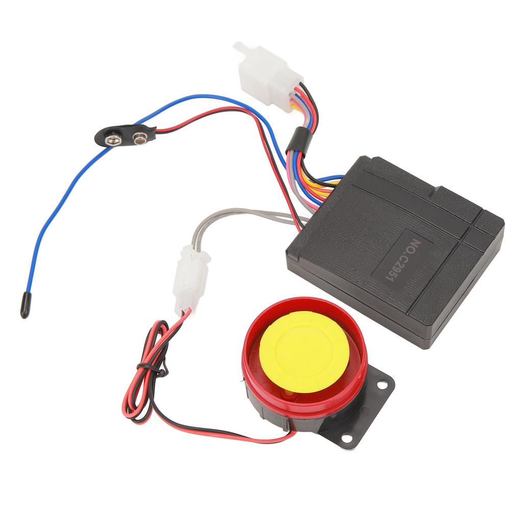 1 Way Motorcycle Alarm System 12V 4 Sensitivity Level Universal Remote Control Alarm Kit for Scooter Motorbike