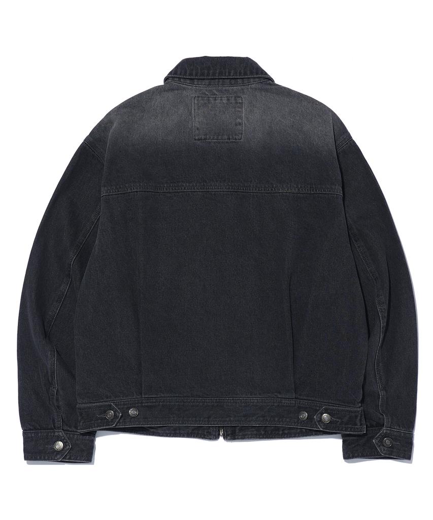Annoyed Brushed Wash Denim Jacket Lq1Ju012_Grey
