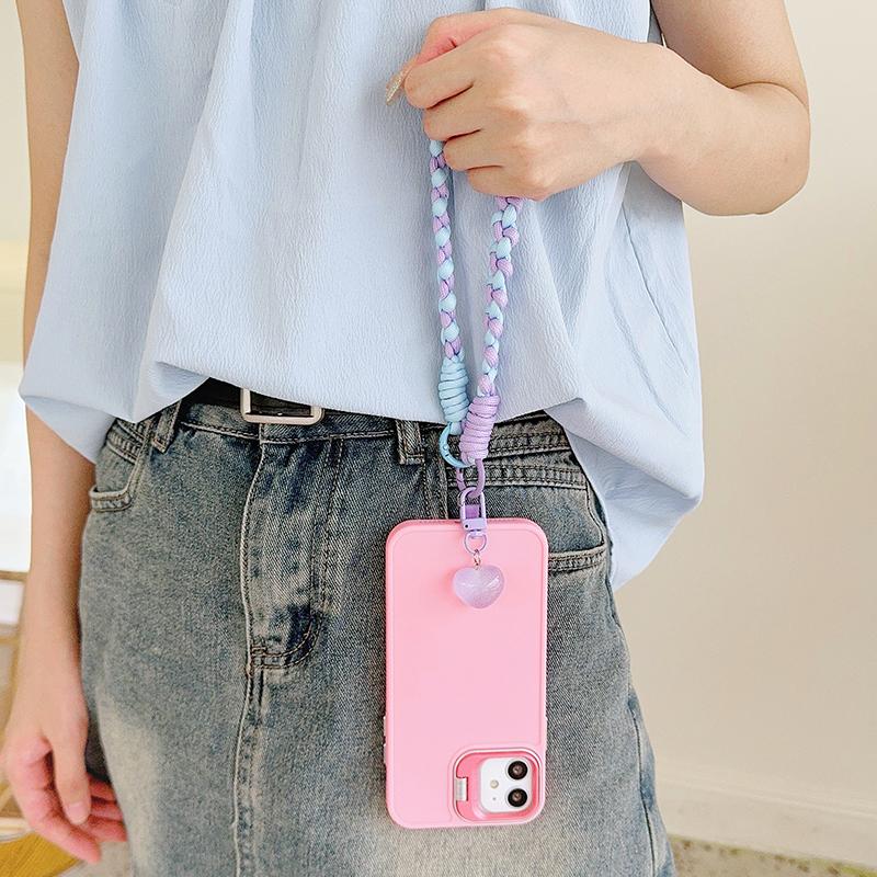 New Handwoven Universal Lanyard Mobile Phone Universal Lanyard Wrist Strap Short Rope Hand Strap Hand Rope Decorative Pendant