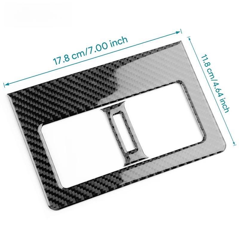 Real Soft Carbon Fiber For Toyota Camry 2018 2019 2020 2021 2022 2023 2024 LHD RHD Car Rear Air Outlet Panel Interior Trim.