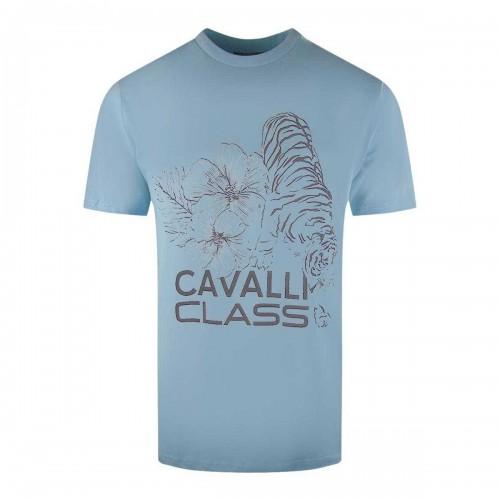 Cavalli Class Mens Floral Tiger T-Shirt
