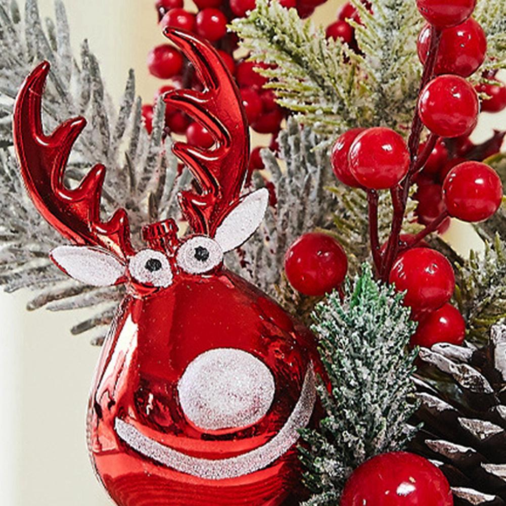 Christmas Mini Potted Artificial Small Christmas Tree Ornaments Potted Plants