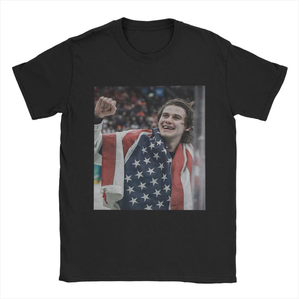Unisexs Jack Hughes  Gold T Shirts  Cotton Clothes Funny Short Sleeve O Neck Tees Big Size TShirts