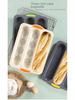 Silicone Perforated Baguette Baking Pan - 3-Slot Non-Stick Bread and Cake Mold