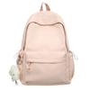 Schoolbag Fresh and Sweet Solid Color Versatile Simple Junior High School Student Schoolbag Lightweight Large Capacity Go Out Leisure Commuting 