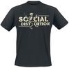 T-shirt Graphique Squelette Vintage Social Distortion Hommes Femmes Street Punk Tee