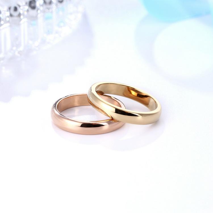 38 Gifts, Smooth Tungsten Steel Plain Ring, Niche High-end Light Luxury Ring, Women's Simple and Non-fading Accessories