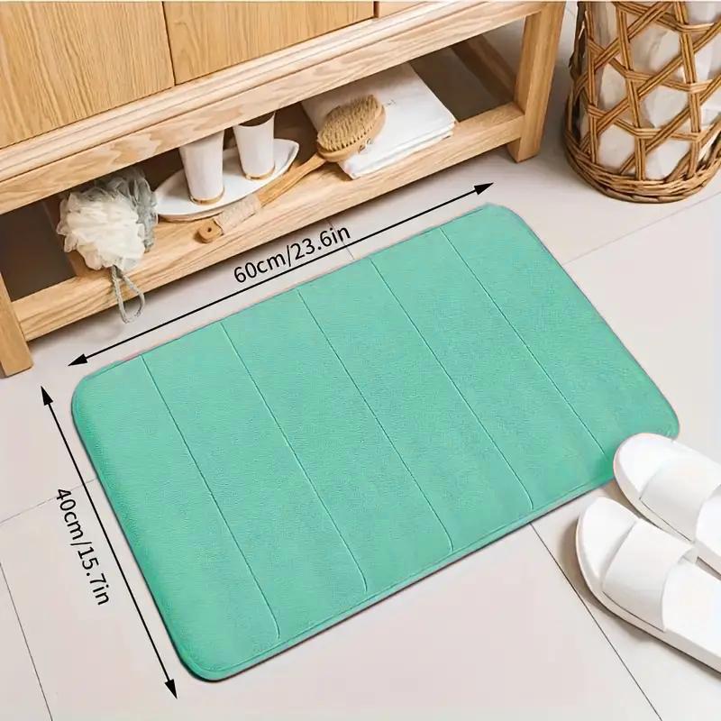 Super Absorbent Bath Mat For Bathroom Carpets Rugs Soft Memory Foam Floor Bedroom Toilet Floor Shower Non-slip Rug Home Decor