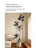 Luxurious Black Gold Ficus Elastica Artificial Tree: Indoor Ornament and Floor Decoration