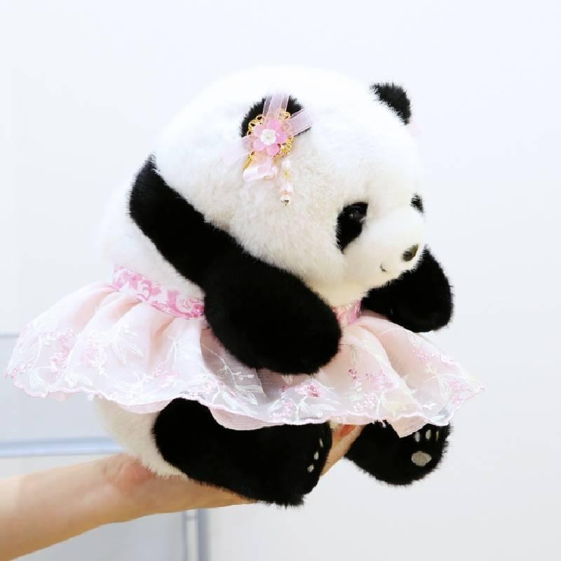 Adorable Plush Princess Panda Toy Ultra Soft Stuffed Animal Ideal Gift For Girlfriend