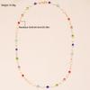 Bohemian Colorful Long Y-Shaped Necklace for Women Vintage Gold Color Metal Crystal Pendant Necklace Summer Holiday Jewelry Gift