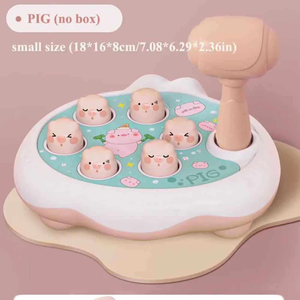 

Утка/Лягушка/Свинка Детская игрушка Монтессори обучающая игра головоломка подарок для 12 24 месяцев мальчик/девочка с молотком pig no box