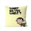 Poszewka na poduszkę Mr Bean Do Samochodu Sofy Dekoracyjna Domowa Dwustronny Nadruk Pluszowa Kwadratowa Poduszka Dekoracyjna Pokrowiec