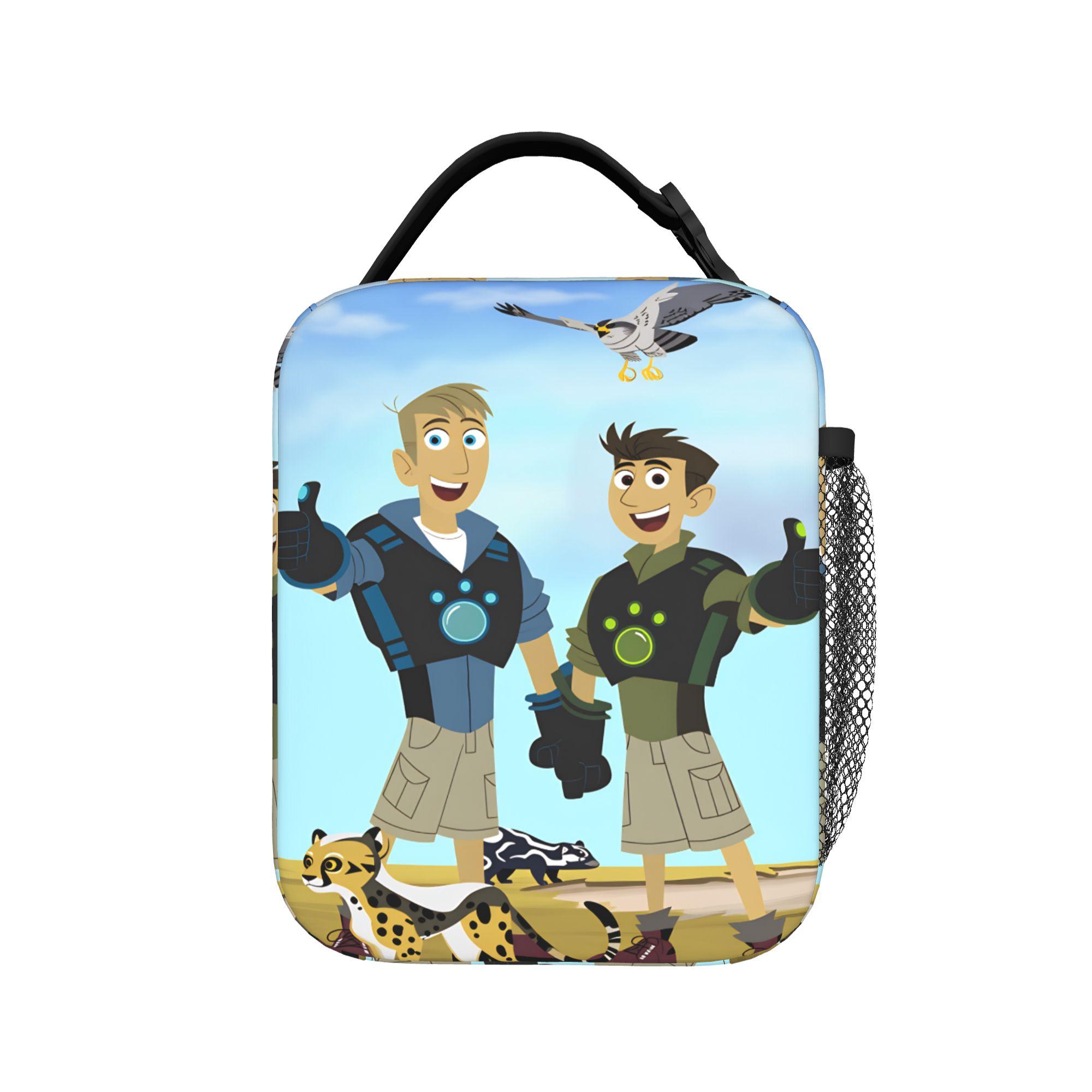 Sac à Lunch Wilds Kratts Boîte à Lunch de Loisirs École Pratique Sacoche Thermique Pour Adulte Impression Oxford Sac Glacière as picture