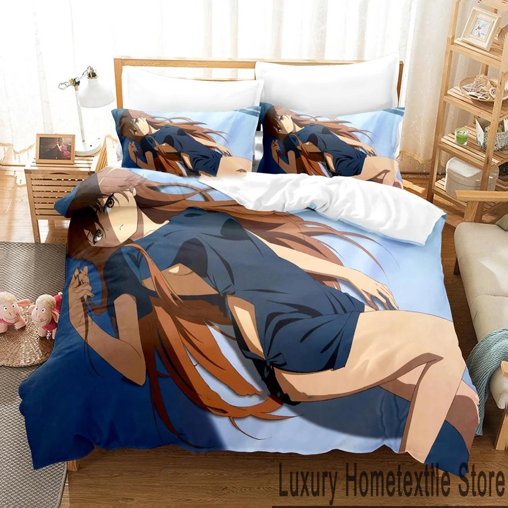 Anime Okami-san and Her Seven Companions Bedding Set Boys Girls Twin Queen King Size Duvet Cover Pillowcase Bed boys Adult