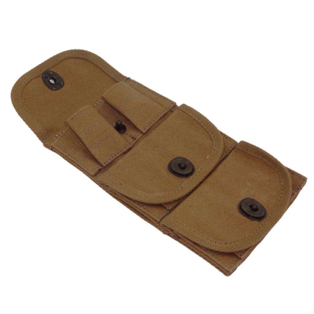 U.S. WWI 1917 Half Moon Clip .45 Cal 3 Pocket Pouch - Reproduction F8-YIC0-EMLT