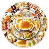 Tierfutter Sticker Set: 50 Niedliche Cartoon Brot-, Keksformen, Wasserdichte Brotdosen-Dekoration.
