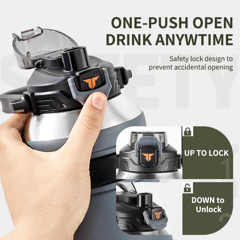 Large Capacity Cold Thermal Thermos Tumbler Stainless Steel Insulated Coffee Water Bottle Insulation Flask Pot Travel Mug