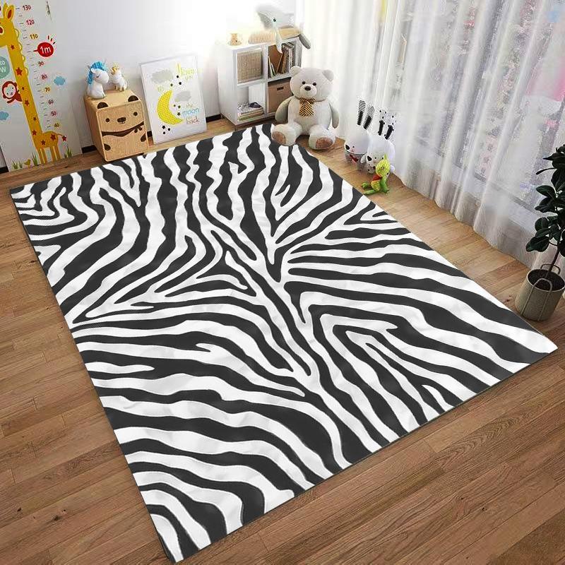 Majestic Lion Portrait with Black Background Printed on Decorative Carpet Design Suitable for use as an anti-slip    for    room and bedroom sofas