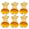 10pcs Table Number Holders European Style Innovative Bell Shaped Metal Place Card Holders for Event 