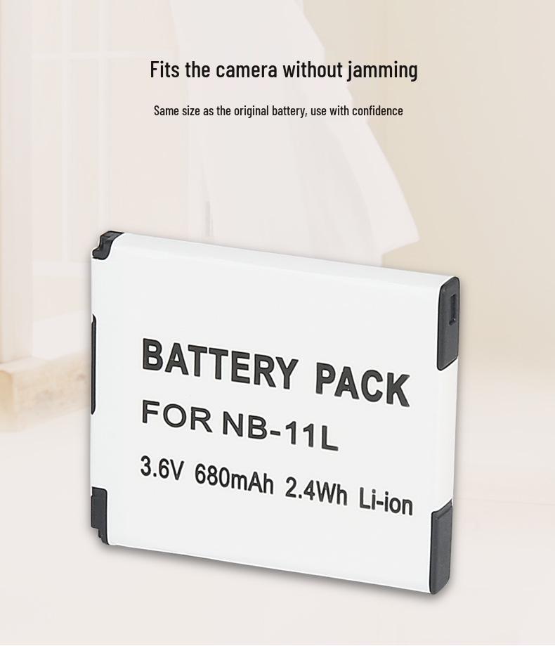 NB11L Battery for Canon IXUS Cameras: Models 265 HS, 145, A4000, A3400, A2400