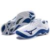 Mizuno Wave Lightning Z6 Shock Absorbing Non-Slip Breathable Lightweight Durable Low-Top Training Shoes Men sneakers White Blue V1GA200021