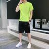 Men's and Teens' Summer Sportswear Set: Casual Short Sleeve T-shirt & Shorts for Fitness and Running