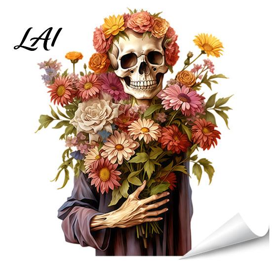 Reusable Decorative Window Sheets Halloween Static Clings Spooky Ghost Floral Skull Stickers Cling Decals for Glass No-Adhesive Party Indoor Outdoor