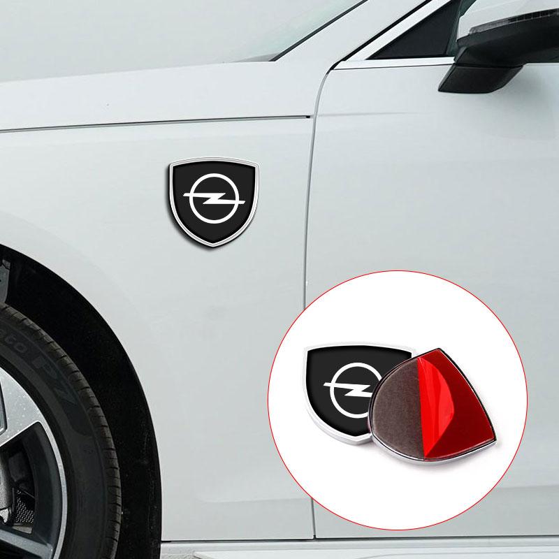 1Pcs 3D Metal Auto Door Shield Emblem Car Body Badge Sticker Styling For Opel Astra H G Corsa Insignia Astra Antara Meriva Zafira Interior