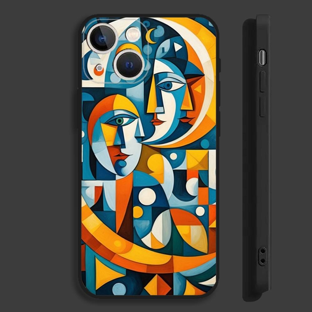 

Art Painting P-Pablo P-Picasso Phone Case For iPhone 16,15,14,13,12,11,Pro,Max,Plus,Mini,X,XS,XR,8,7,6,S,SE Soft Black Case iPhone15
