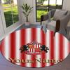 Sunderland A.F Custom Name Round Area Rug,Carpet Rug for Living Room Bedroom Sofa Playroom Decor,Non-slip Floor Mat