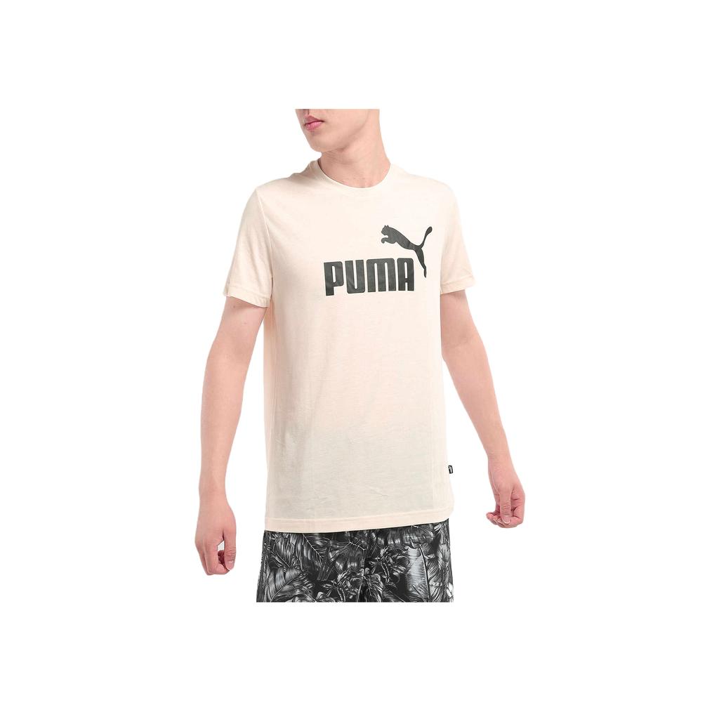 Puma Logo Letter Print American Vintage Sports Short Sleeve T-Shirt Men Tops White 581646-89