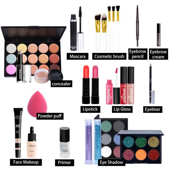 Popfeel 25-teiliges professionelles Kombi-Universal-Kosmetikset