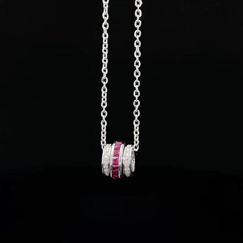 Korean Minimalist Colored Diamond Necklace: Trendy, Elegant, and Versatile Collarbone Accessory
