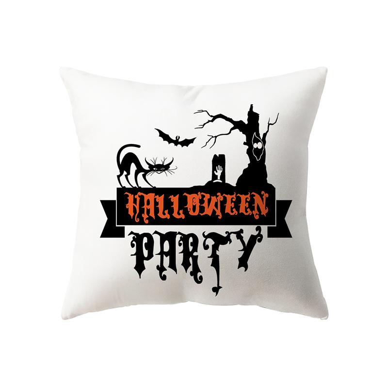 Alphabet Halloween Theme Pillow Cover Sofa Cushion  Holiday Gift Party Decoration Home Decor
