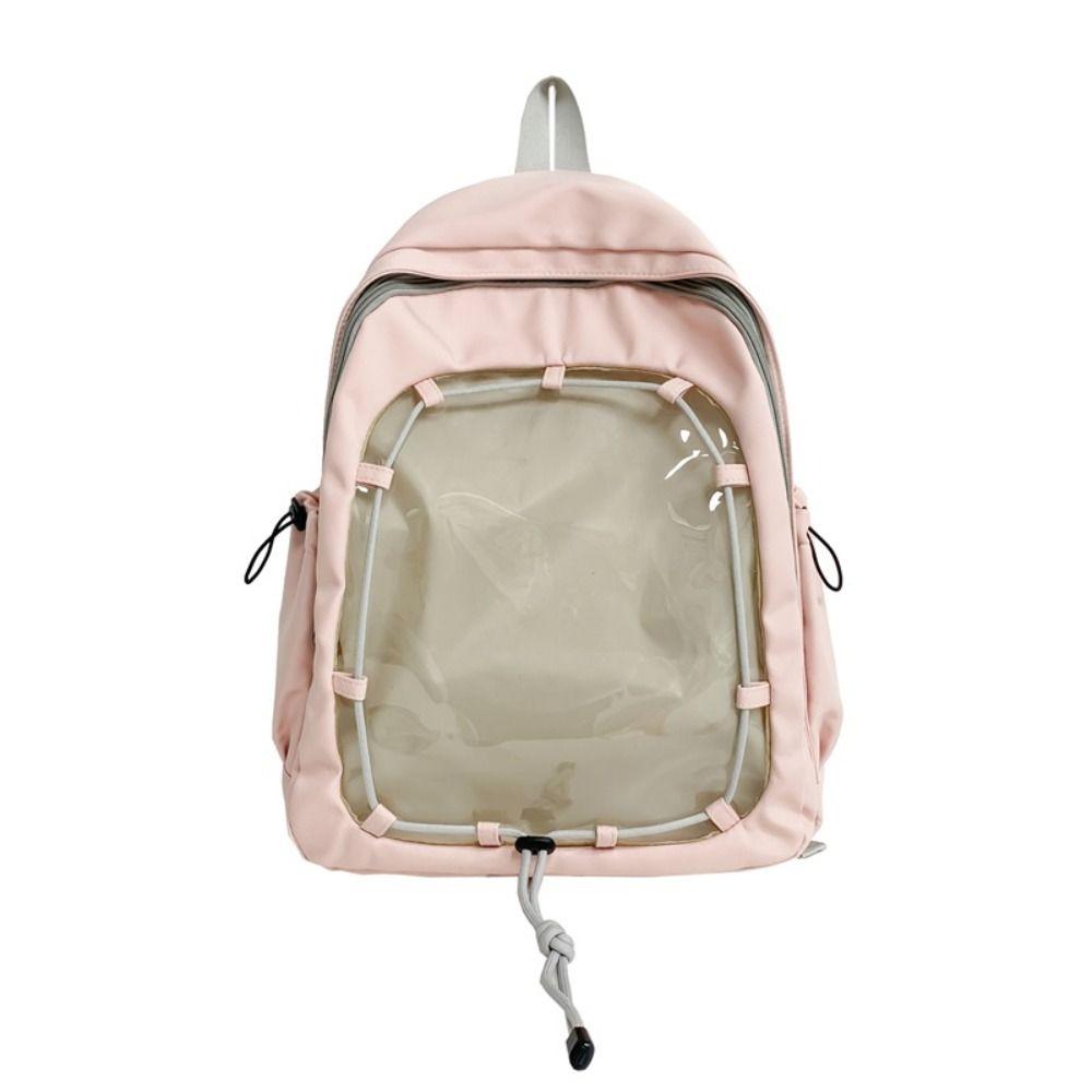Large Capacity Doll Display Storage Bag Schoolbag Transparent Backpack Cotton Doll Ita Bag  Student
