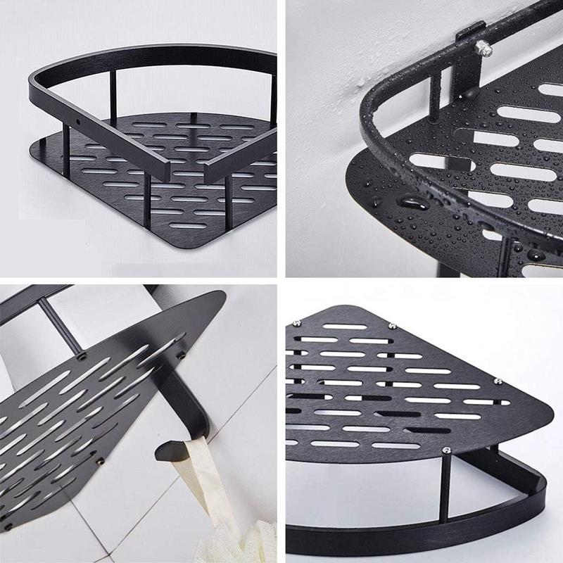 Corner Bathroom Shelf Hanging for Shower No Drilling Set of 2